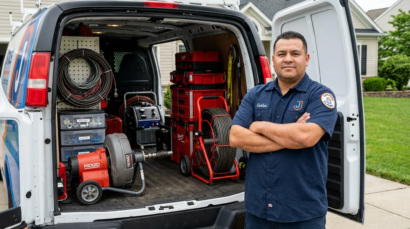 Professional drain cleaning equipment and Johns Plumbing LLC plumber in Deer Lodge